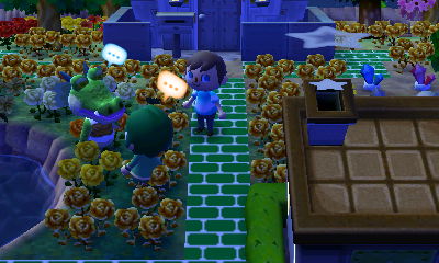 Merka asking Drago to sign her petition.