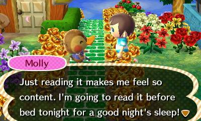 Molly: Just reading it makes me feel so content. I'm going to read it before bed tonight for a good night's sleep!