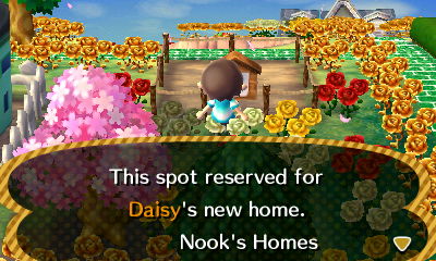 This spot reserved for Daisy's new home. -Nook's Homes