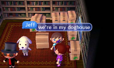 Me and my visitors saying hello to Daisy.