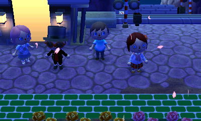 Hanging out by the train station.