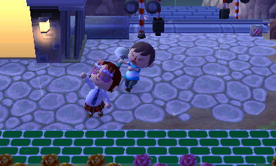 Hitting Merka with an axe for her birthday.