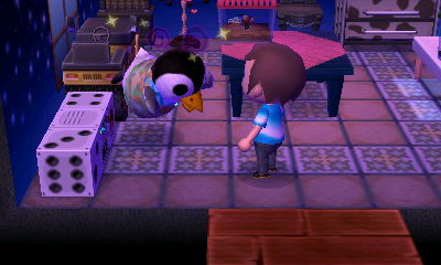 Aurora appears to be flying as she takes her medicine.