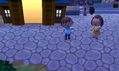 Waving hello to Wendy.