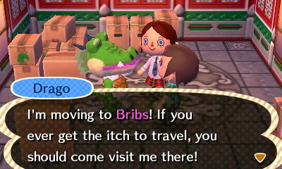 Drago: I'm moving to Bribs! If you ever get the itch to travel, you should come visit me there!