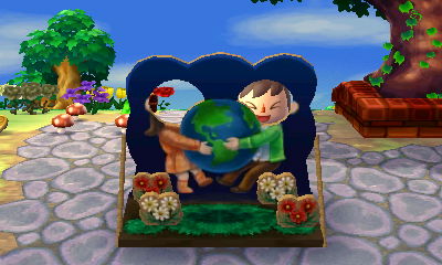 The Nature Day face-cutout standee.