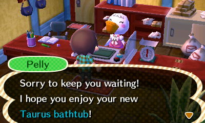 Pelly: Sorry to keep you waiting! I hope you enjoy your new Taurus bathtub!