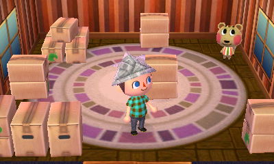 Cally in her new home.