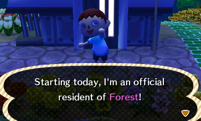 Starting today, I'm an official resident of Forest!