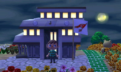 My Cavs logo flag on town hall.