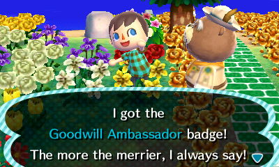 I got the Goodwill Ambassador badge! The more the merrier, I always say!