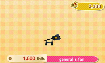 General's fan - 1,600 bells.
