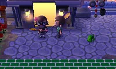 Stylish Wendy came over for a visit.