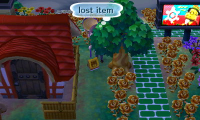 Finding a lost item on the ground.