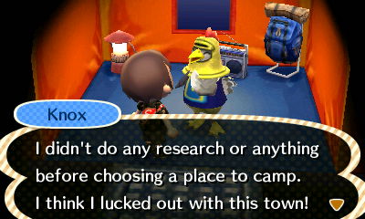 Knox: I didn't do any research or anything before choosing a place to camp. I think I lucked out with this town!