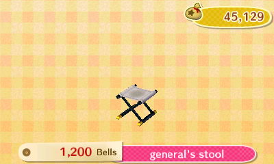 General's stool - 1,200 bells.