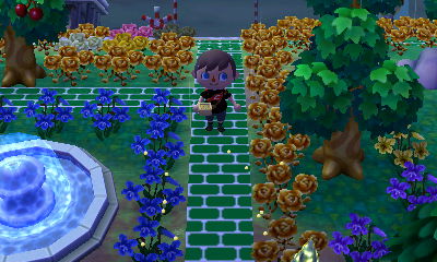 Throwing beans at flowers. I'm weird like that.