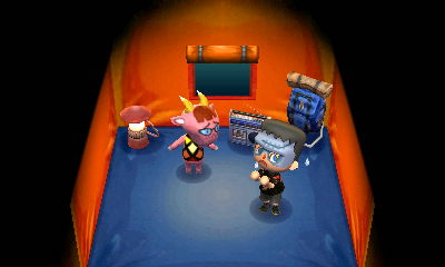 Velma and Frankenjeff at the campsite.