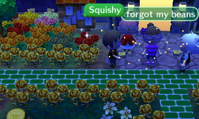 Squishy: Forgot my beans.