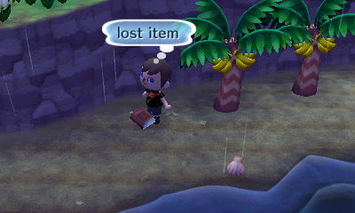 Finding a lost item on the beach.