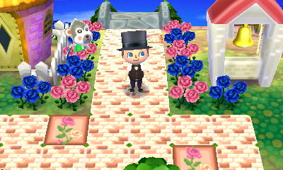 A bell PWP, flowers, and other scenery in the dream town of Joy.