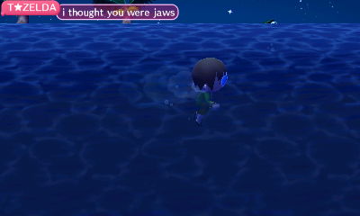 T Zelda: I thought you were Jaws.