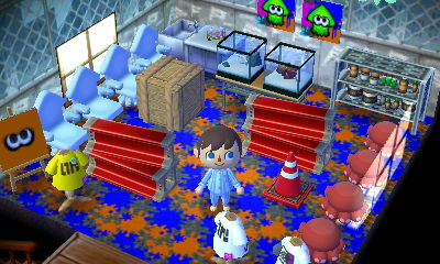 Splatoon themed room in Nintendo of Japan's New Leaf dream town.
