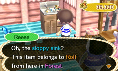 Oh, the sloppy sink? This item belongs to Rolf from here in Forest.