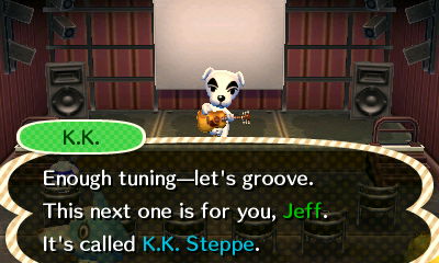 K.K.: Enough tuning--let's groove. This next one is for you, Jeff. It's called K.K. Steppe.