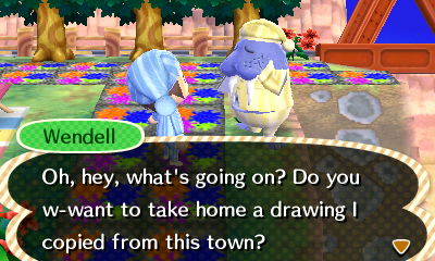 Wendell: Do you w-want to take home a drawing I copied from this town?