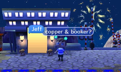 Two gyroids by the train station gate.