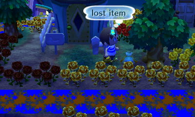 Finding a lost item on the ground.