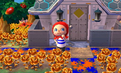 Me trying on a red hood.