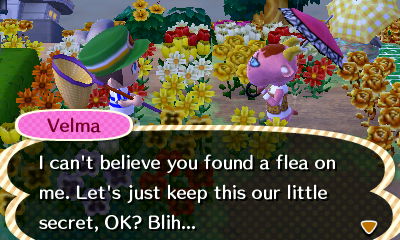 Velma: I can't believe you found a flea on me. Let's just keep this our little secret, OK?