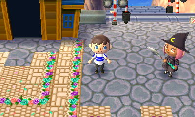 Lyndsey dressed as a witch.