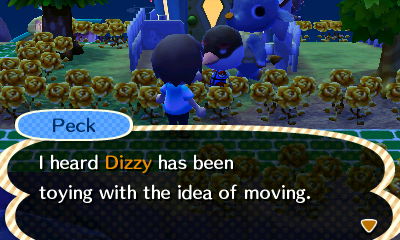 Peck: I heard Dizzy has been toying with the idea of moving.