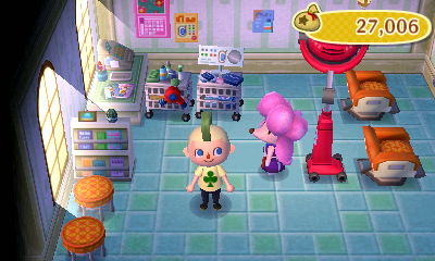 My transformation into Mohawk McClover.