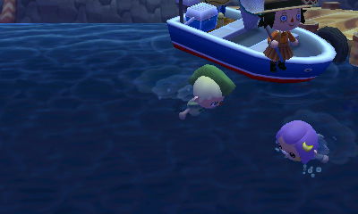 Glitching off the dock.