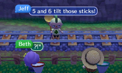 Jeff: 5 and 6, tilt those sticks!
