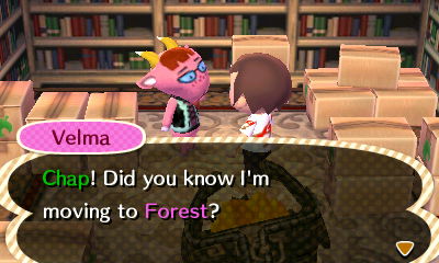 Velma: Chap! Did you know I'm moving to Forest?