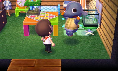 Dizzy takes his medicine.