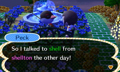 Peck: So I talked to Shell from Shellton the other day!