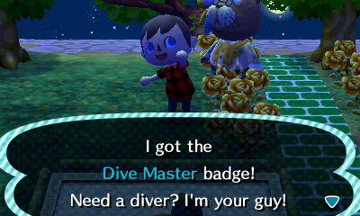 I got the Dive Master badge! Need a diver? I'm your guy!