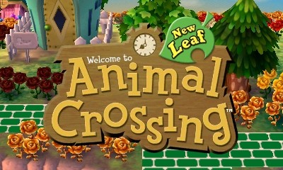 Animal Crossing: New Leaf title screen.
