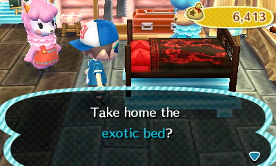 Take home the exotic bed?