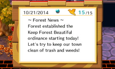 ~ Forest News ~ Forest established the Keep Forest Beautiful ordinance starting today!