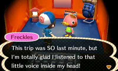 Freckles: This trip was SO last minute, but I'm totally glad I listened to that little voice inside my head!