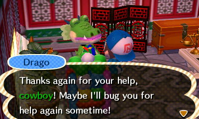 Drago: Thanks again for your help, cowboy! Maybe I'll bug you for help again sometime!