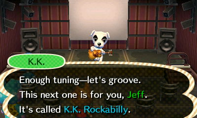 K.K.: Enough tuning--let's groove. This next one is for you, Jeff. It's called K.K. Rockabilly.