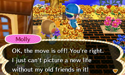 Molly: OK, the move is off!